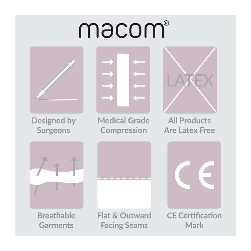 macom Best Support Post Surgical Bra - i-Bra - Front Fastening - No Cup Size Needed (X-Large (38), Black) - Image 5